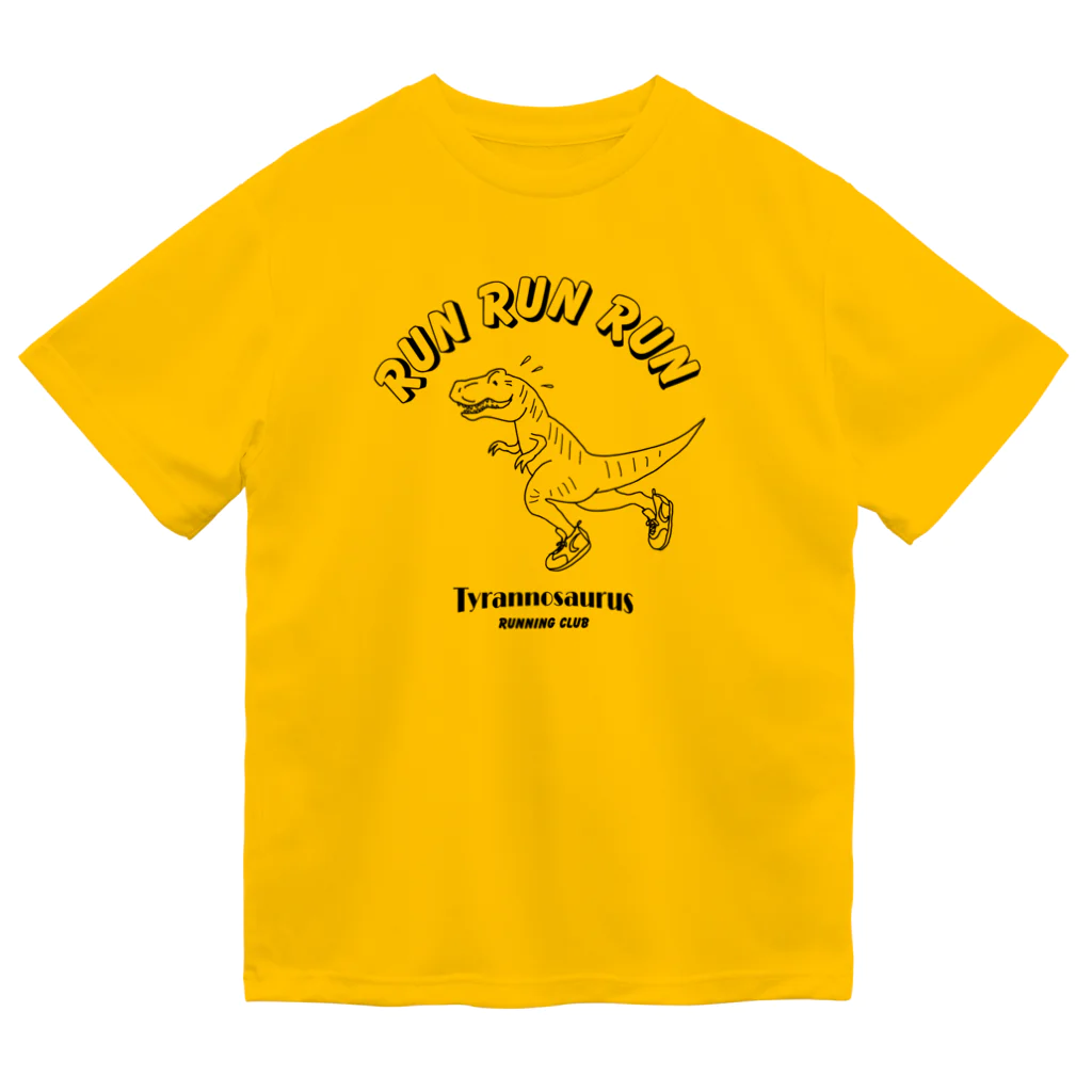 LONESOME TYPE ススのRUN RUN RUN (TレックスBLACK) ドライTシャツ