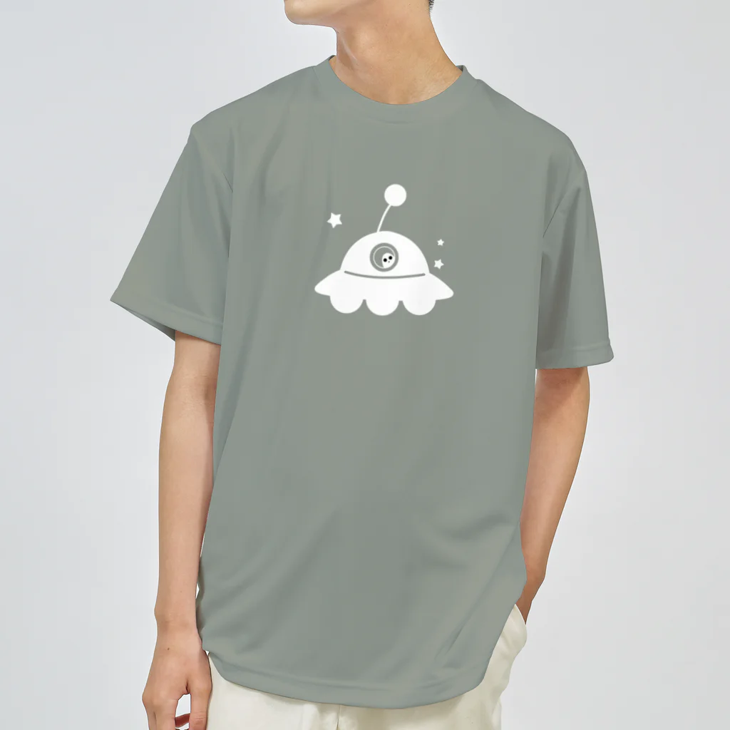 cosmicatiromのUFO 白 ドライTシャツ