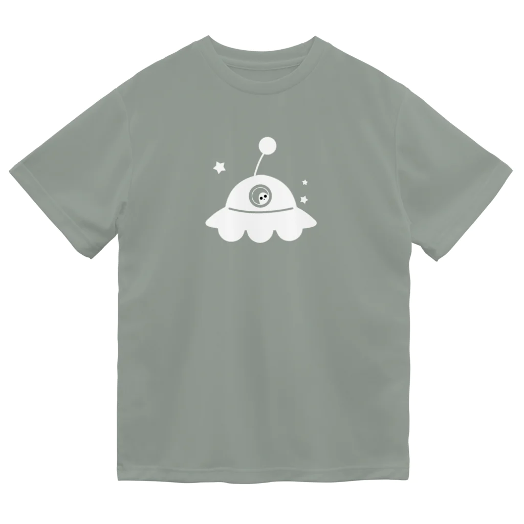 cosmicatiromのUFO 白 ドライTシャツ