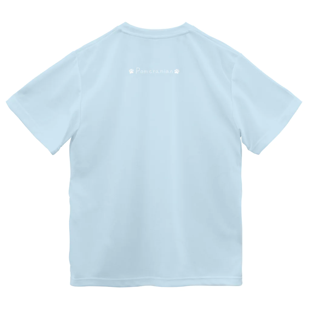 aya1のポメラニアン〈白線〉 Dry T-Shirt