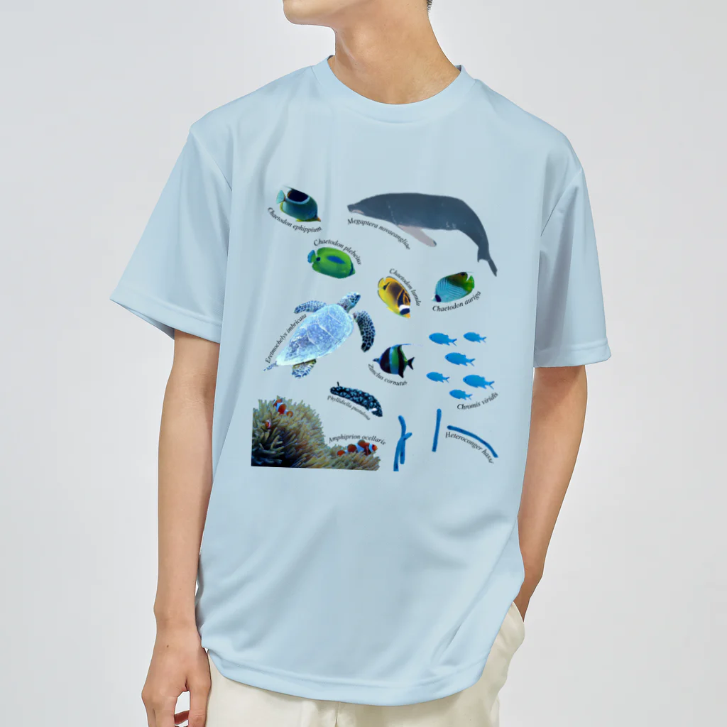 L_arctoaの沖縄の海の生き物 ドライTシャツ