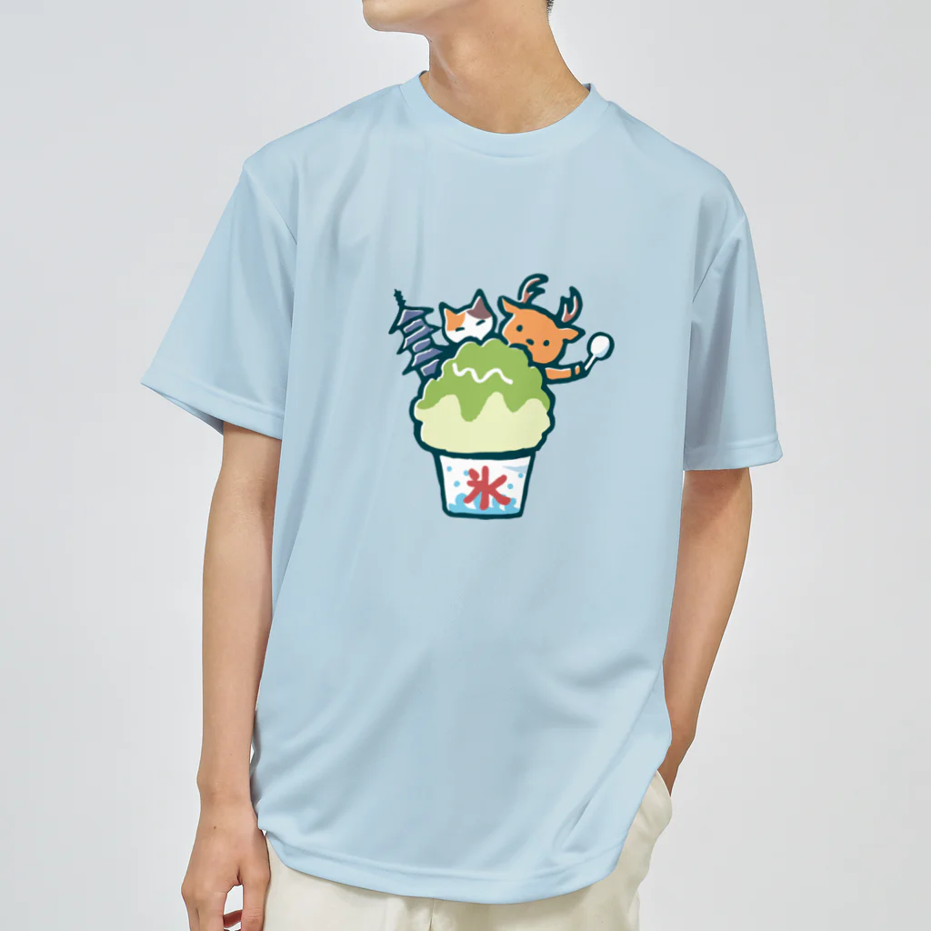 あずき缶のかき氷-若草山の夏- ドライTシャツ