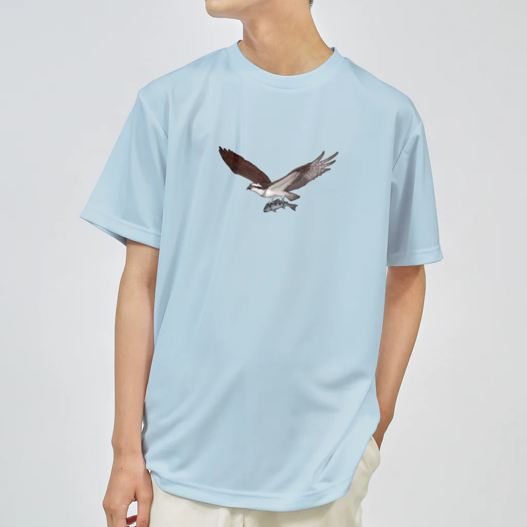 狐灯籠　野鳥支店のランチタイムのミサゴ ドライTシャツ