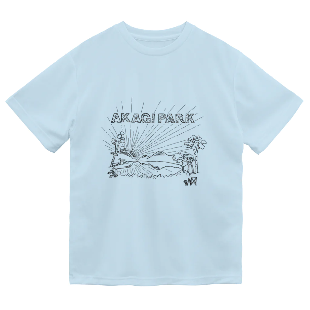 Too fool campers Shop!のAKAGI★park01(黒文字) ドライTシャツ