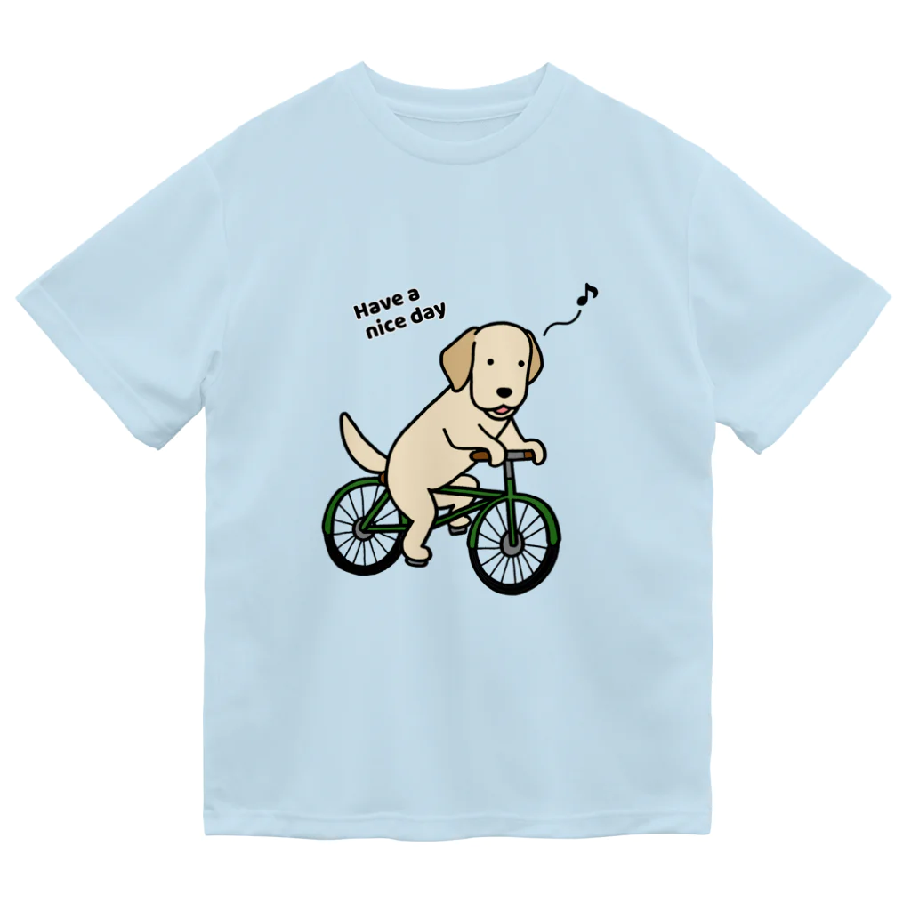 efrinmanのbicycleラブ イエロー ドライTシャツ