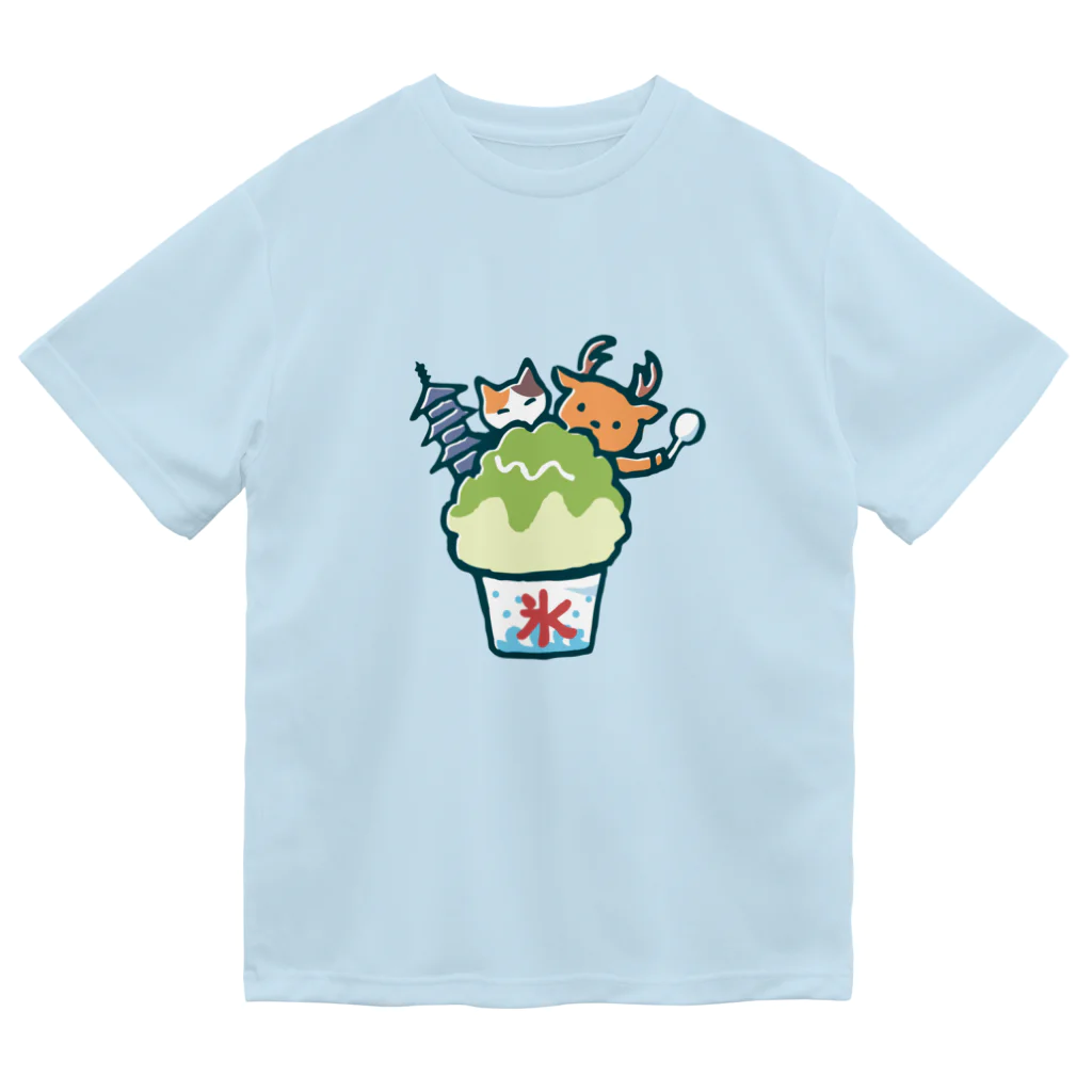 あずき缶のかき氷-若草山の夏- ドライTシャツ