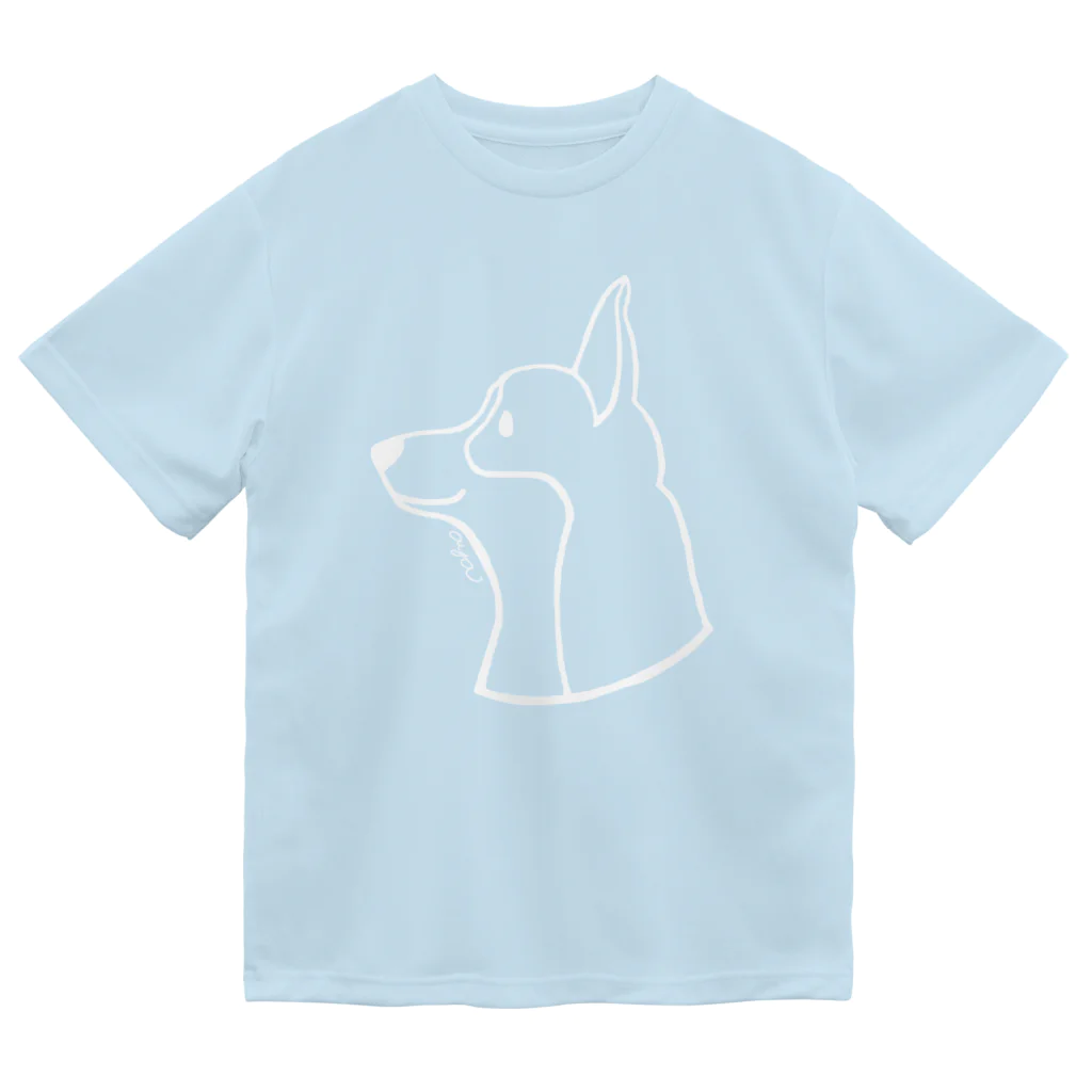 aya1のコーギーにこ〈白線〉 Dry T-Shirt