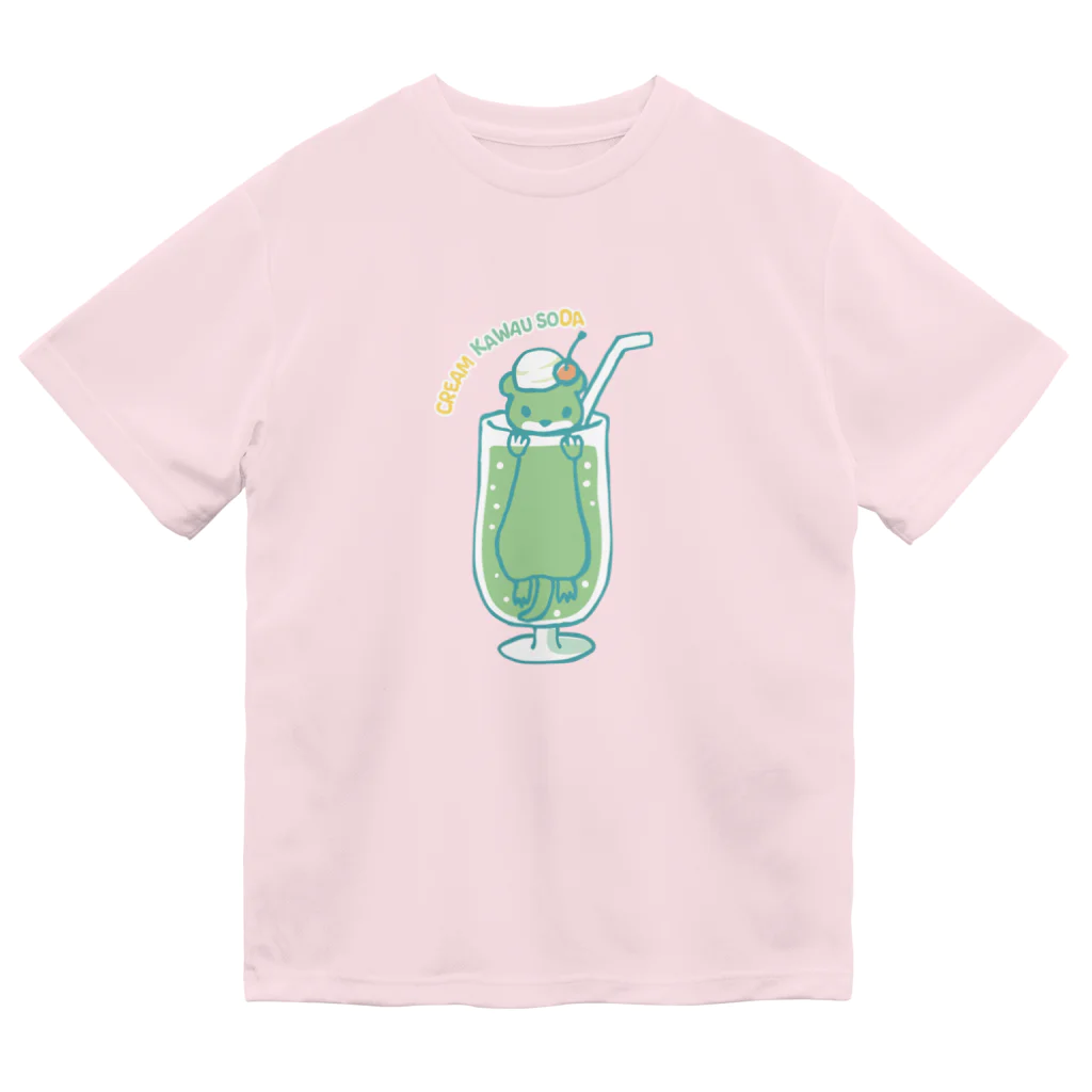 あずき缶のクリームカワウソーダ Dry T-Shirt