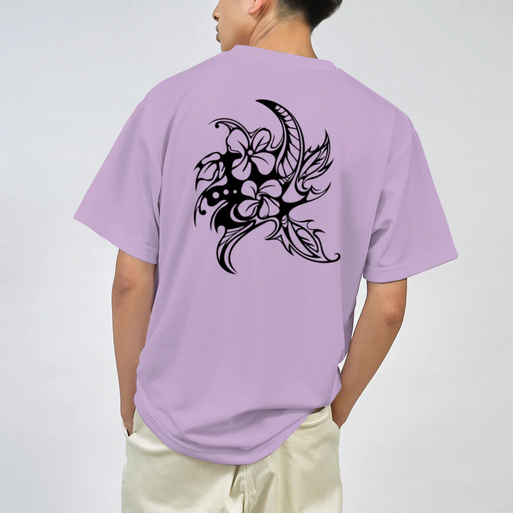 Tribal 70 Designのトライバル【花】 Dry T-Shirt