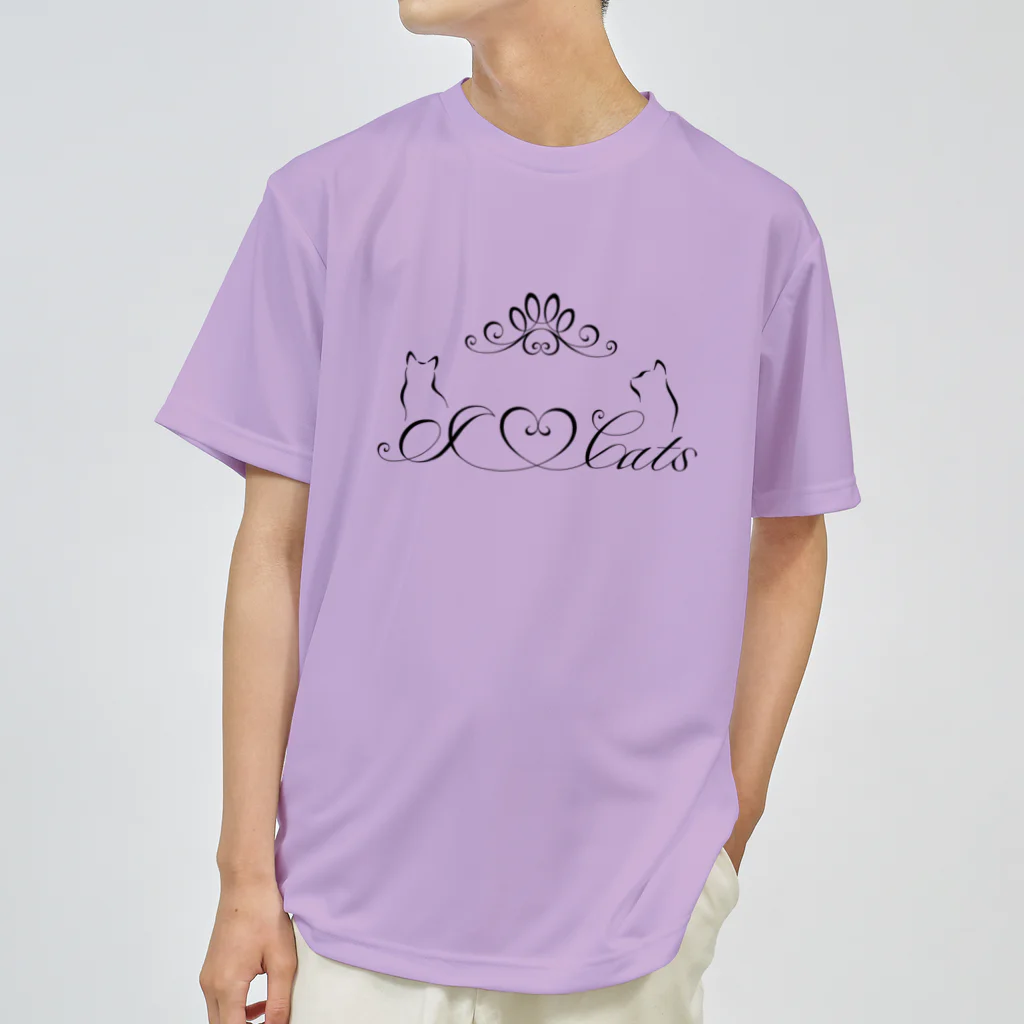 ORCATのI Love Cats （ロゴブラック） Dry T-Shirt