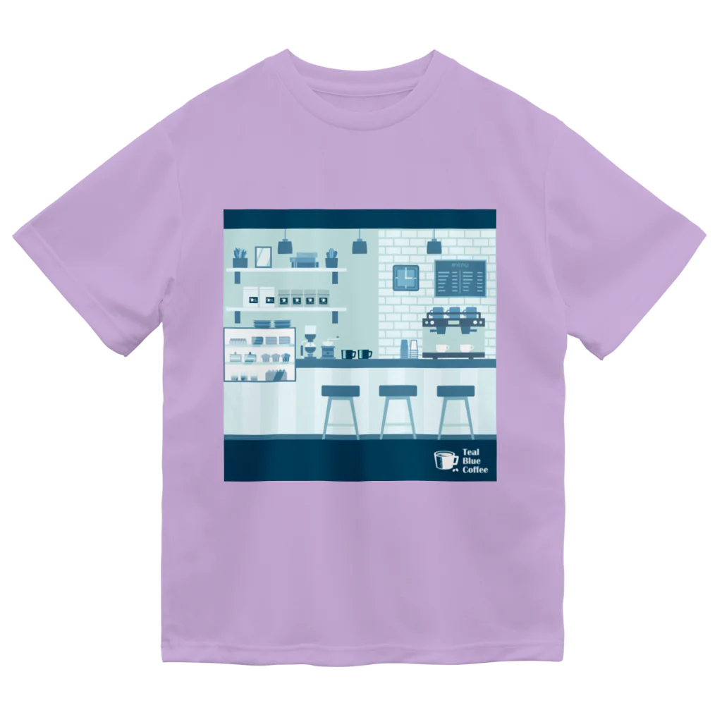 Teal Blue Coffeeの香るコーヒー ドライTシャツ