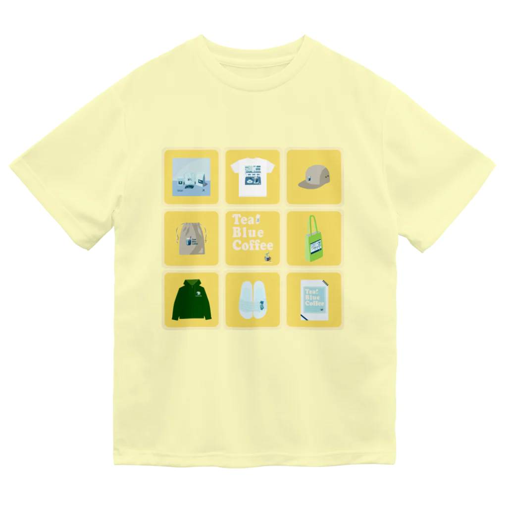 Teal Blue CoffeeのTealBlueItems _Cube YELLOW Ver. Dry T-Shirt