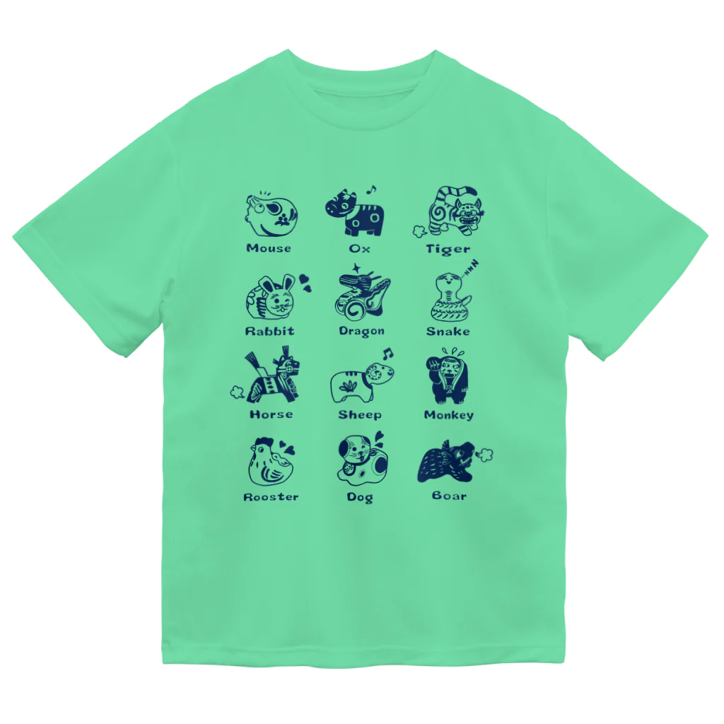 SU-KUのThe Zodiac of Fukushima ドライTシャツ