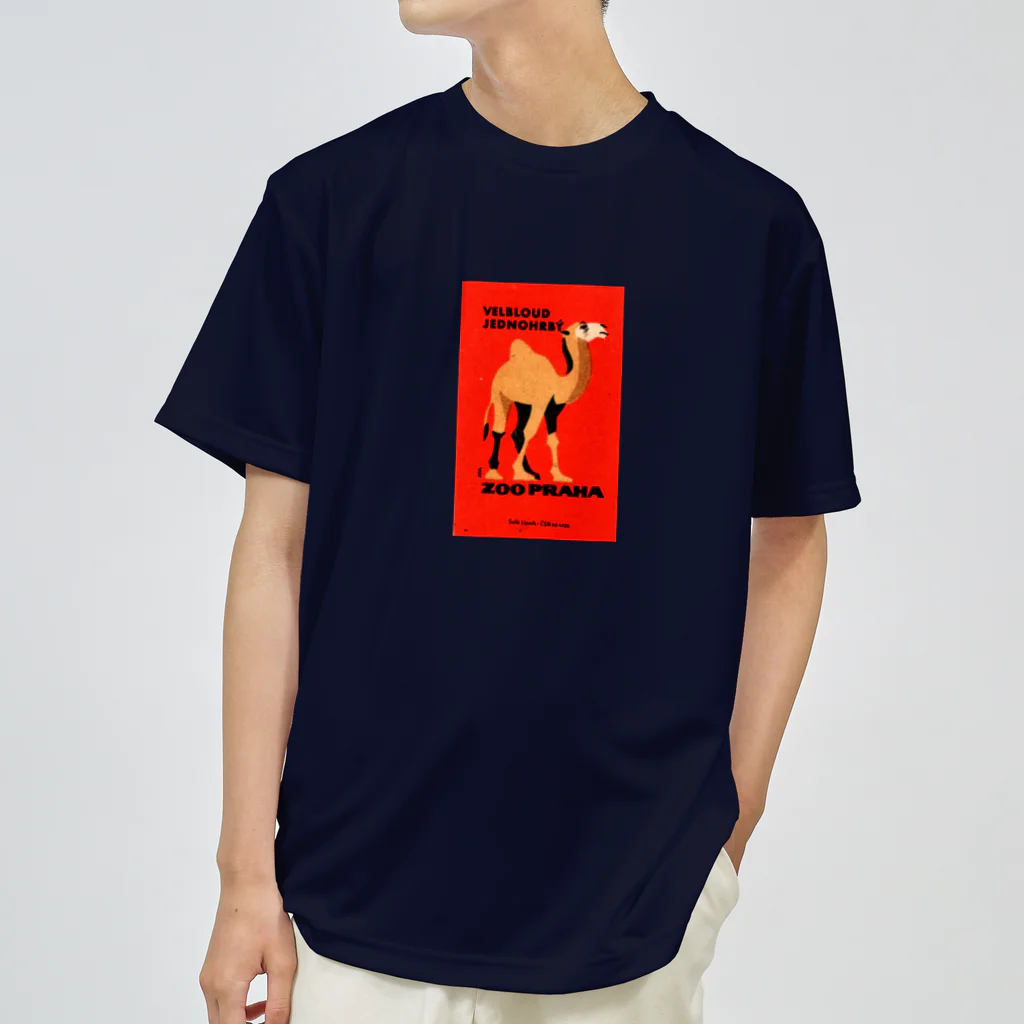 YS VINTAGE WORKSのチェコ　プラハ動物園　ラクダ ドライTシャツ