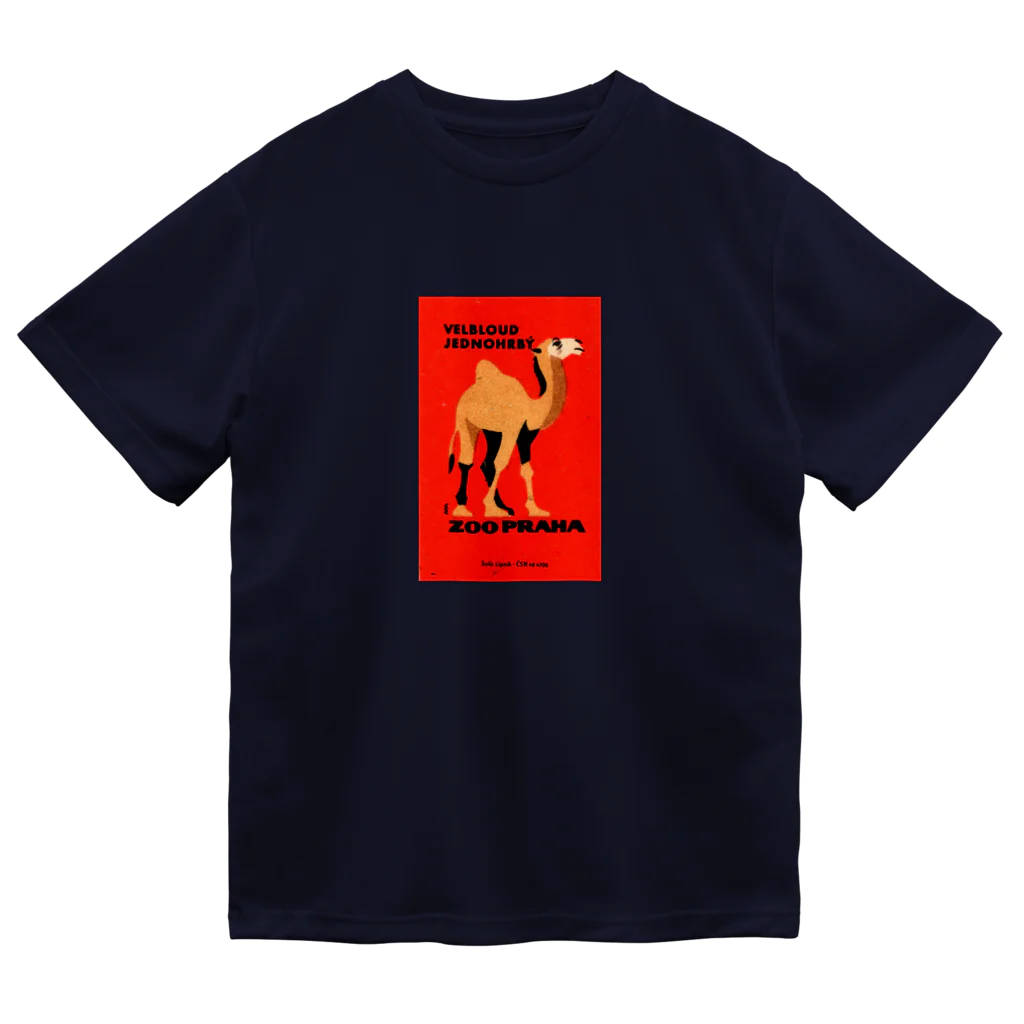 YS VINTAGE WORKSのチェコ　プラハ動物園　ラクダ ドライTシャツ