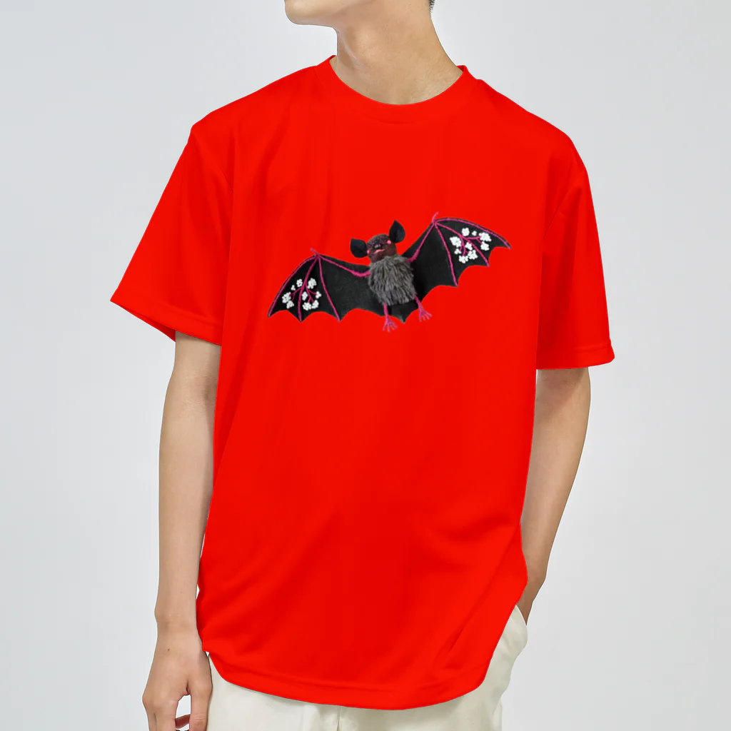 水島ひねの黒蝙蝠 ドライTシャツ