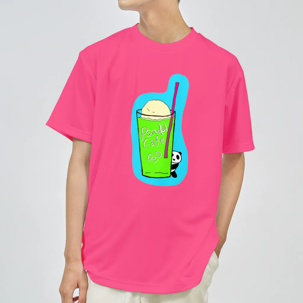 ★Panda Cafe★のメロンソーダパンダ ★Melon Panda★  ドライTシャツ