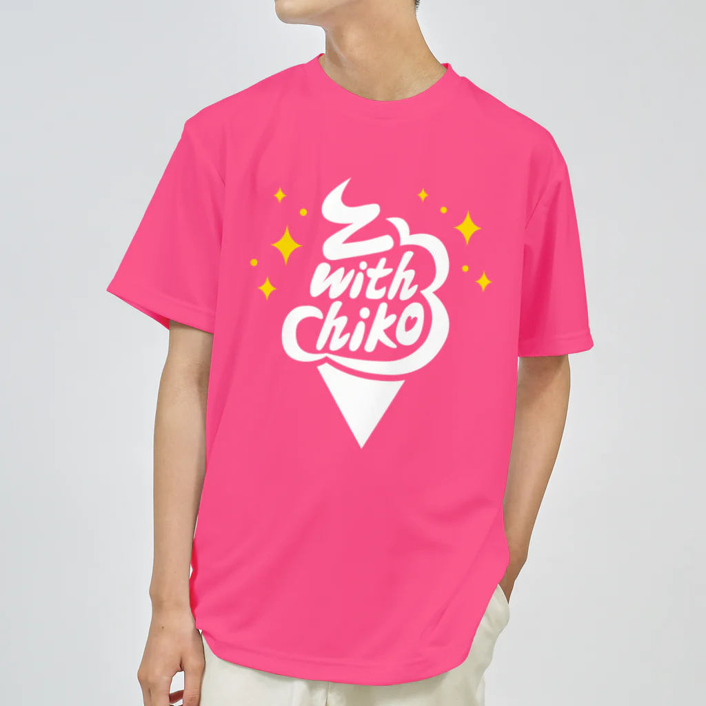 ChikoZumbaグッズの新ドライT アイス白柄 Dry T-Shirt