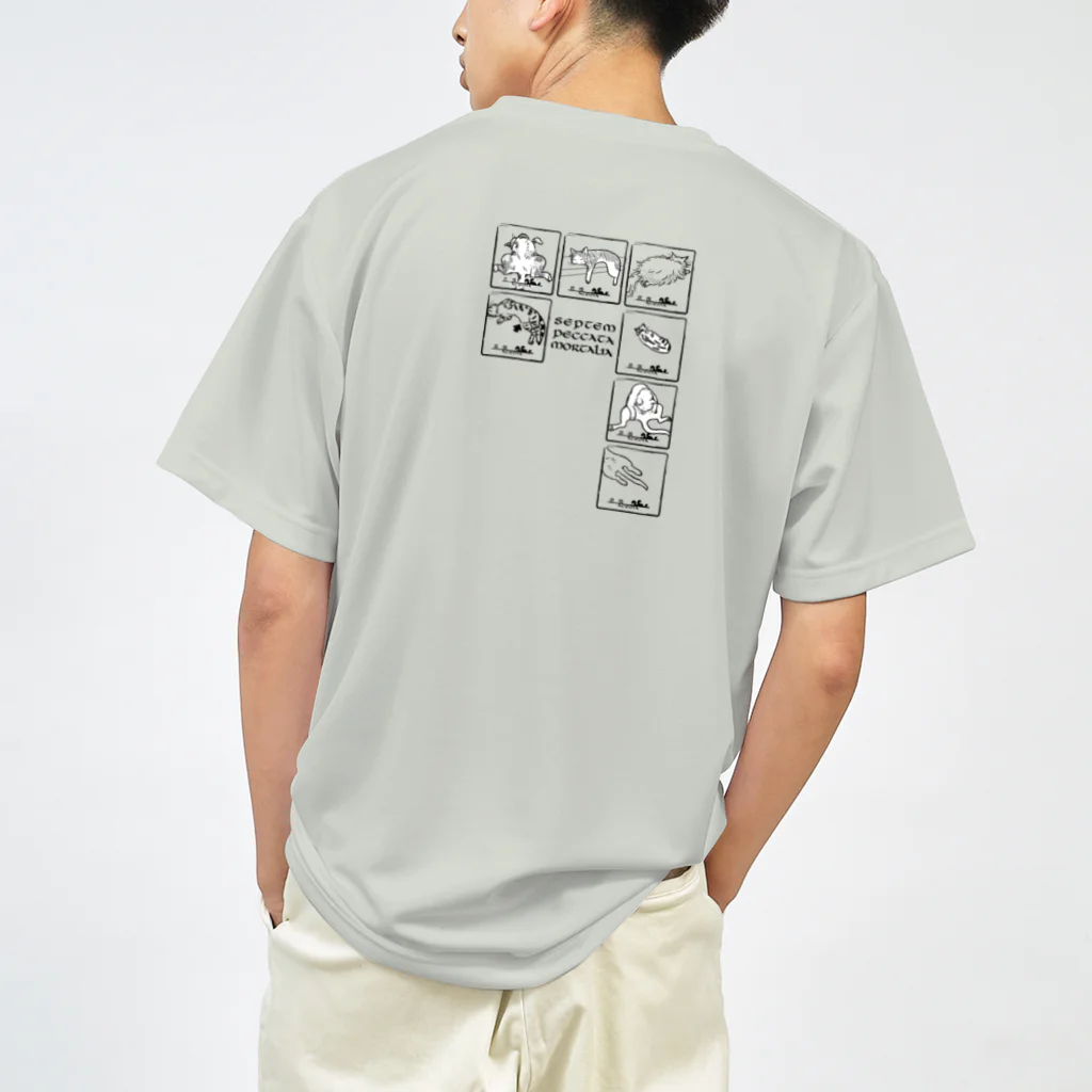 焦豆堂の七つの大罪（猫） ドライTシャツ