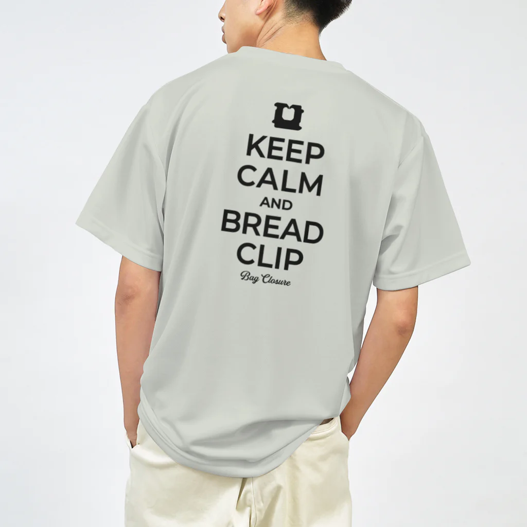 kg_shopの[★バック] KEEP CALM AND BREAD CLIP [ブラック]  Dry T-Shirt