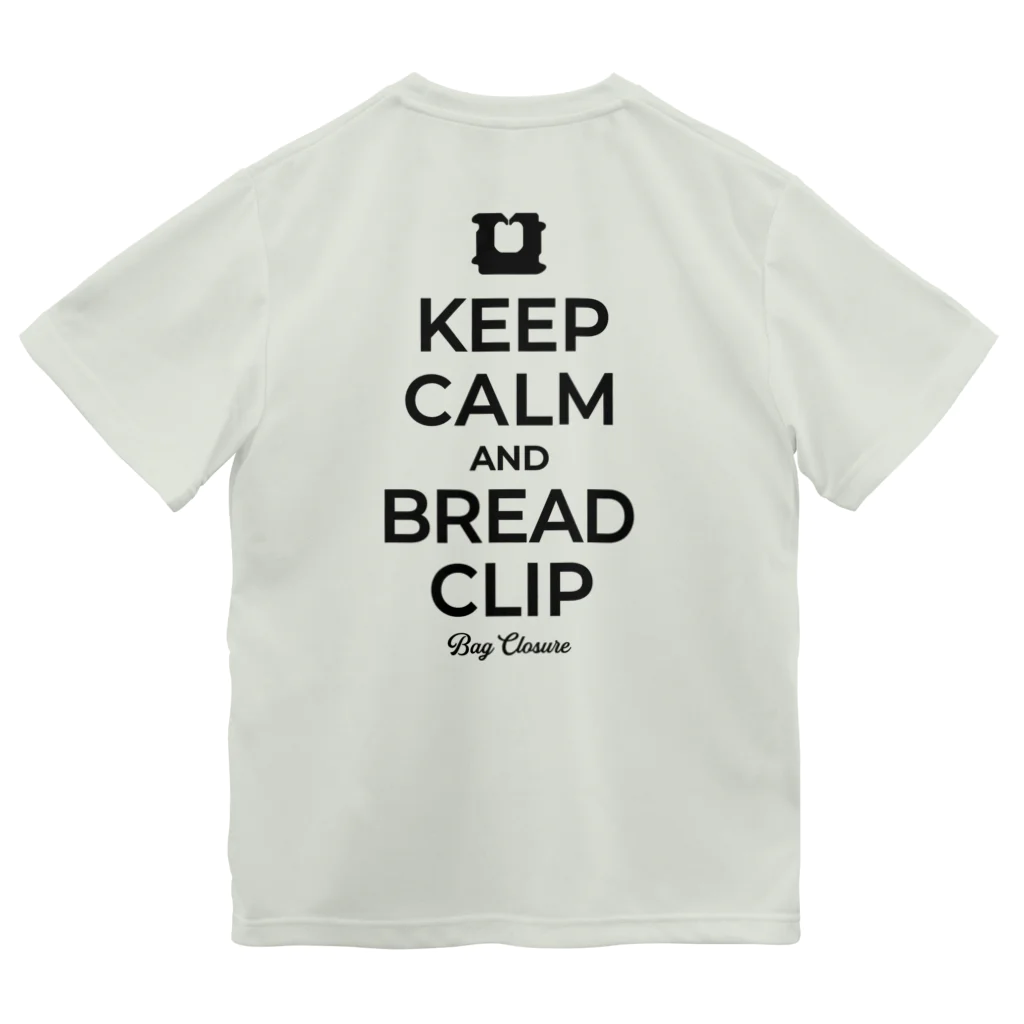 kg_shopの[★バック] KEEP CALM AND BREAD CLIP [ブラック]  Dry T-Shirt