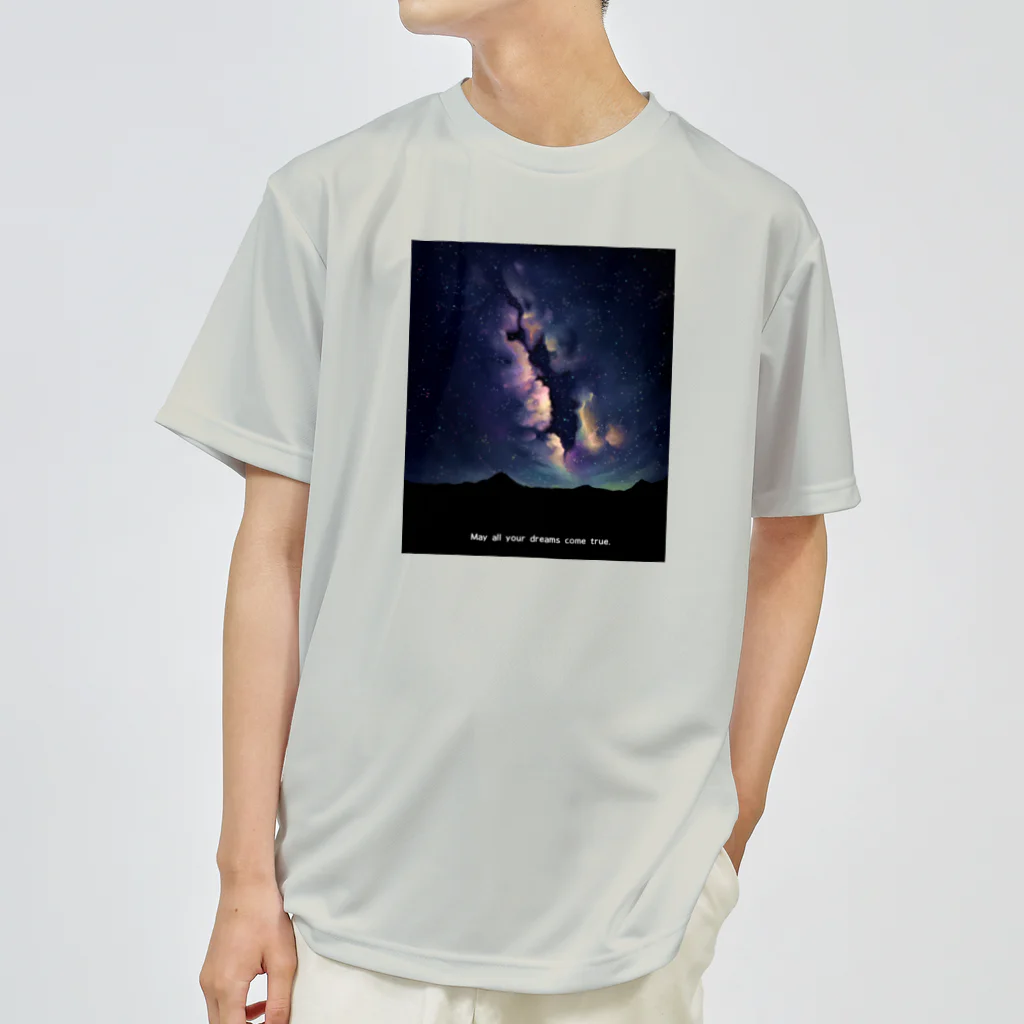 ari designの夜空星空(イラスト・修正版) Dry T-Shirt