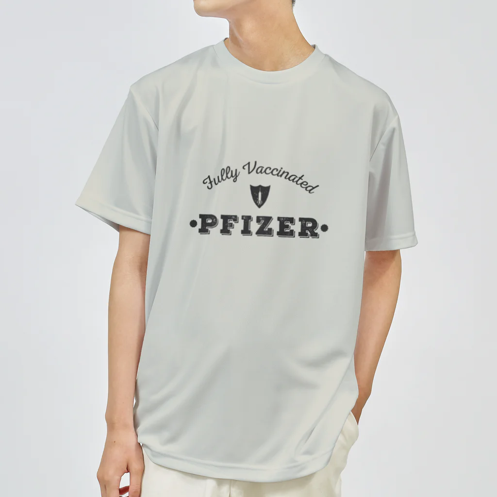 𝕜𝟙𝕡𝕝𝕒𝕥𝕚𝕟𝕦𝕞のワクチン接種済 ファイザー ドライTシャツ