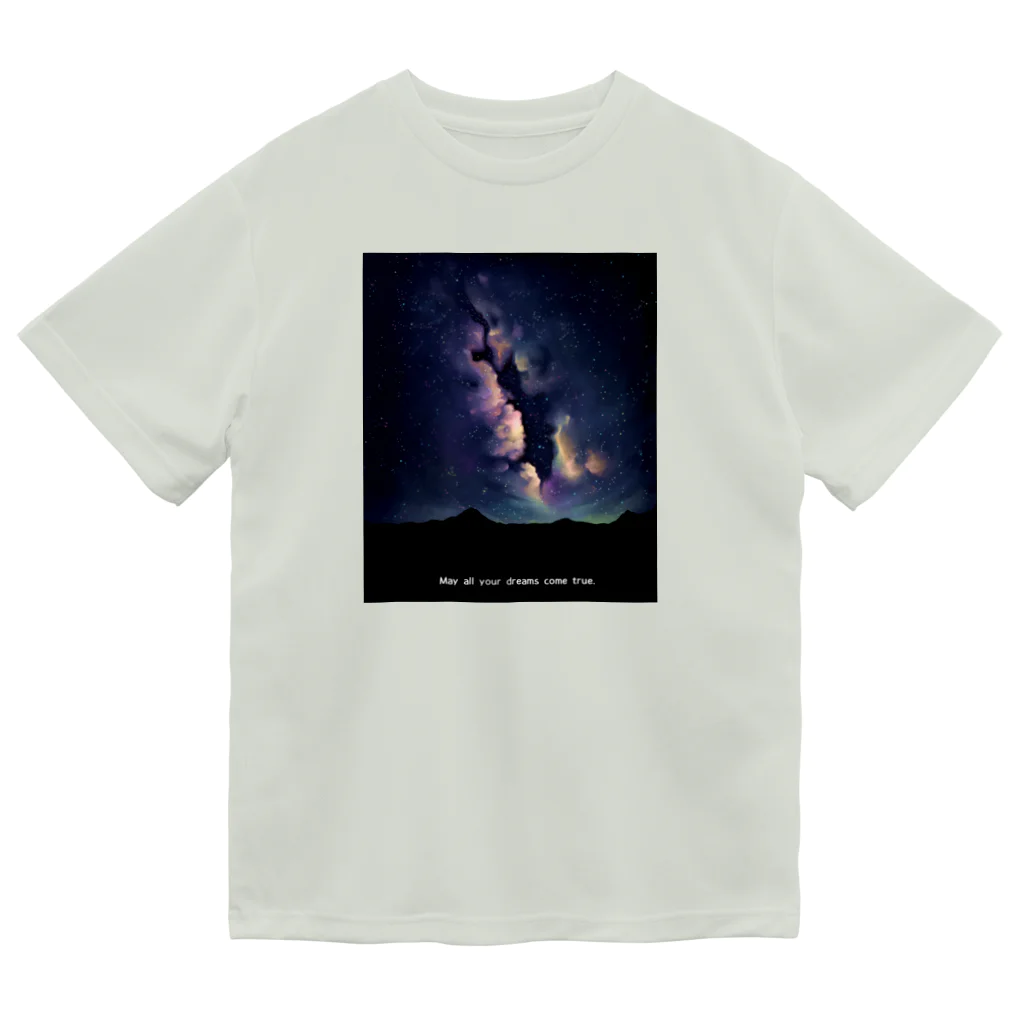 ari designの夜空星空(イラスト・修正版) Dry T-Shirt