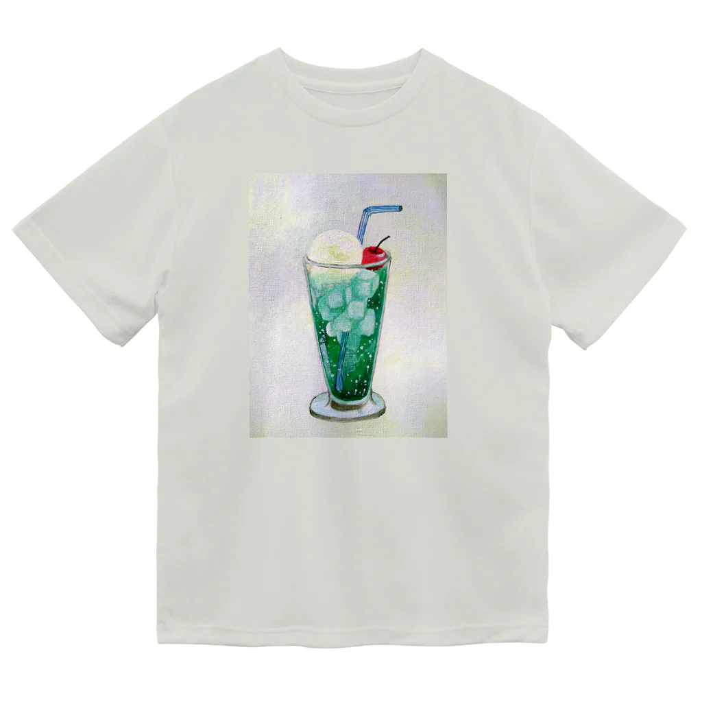 youmoreのメロンクリームソーダ ドライTシャツ