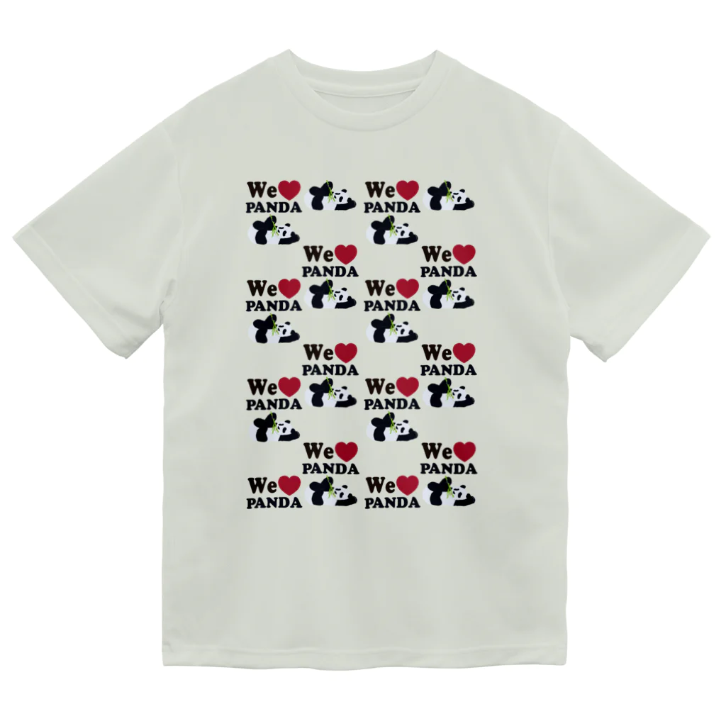 キッズモード某のwe love パンダ総柄 Dry T-Shirt