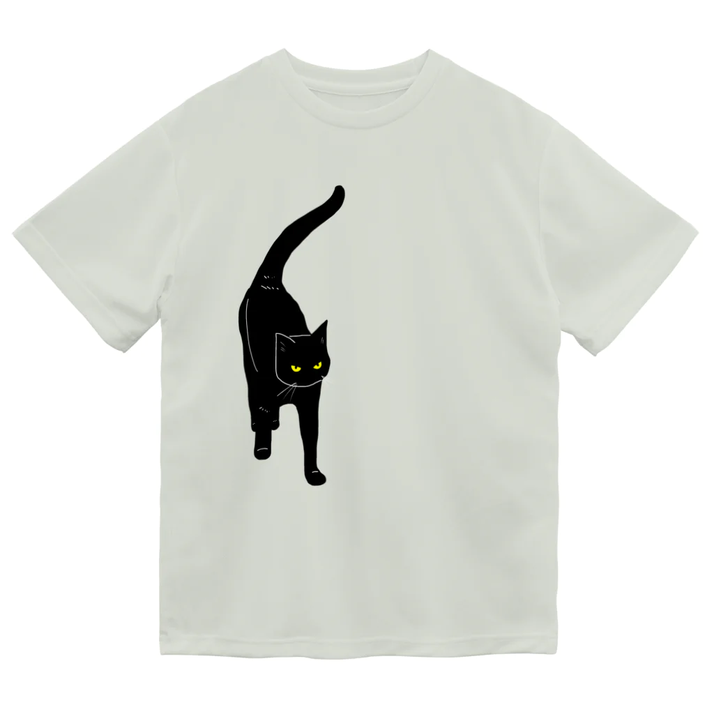 小鳥と映画館の黒猫が来る そして去る 右胸バージョン Dry T-Shirt