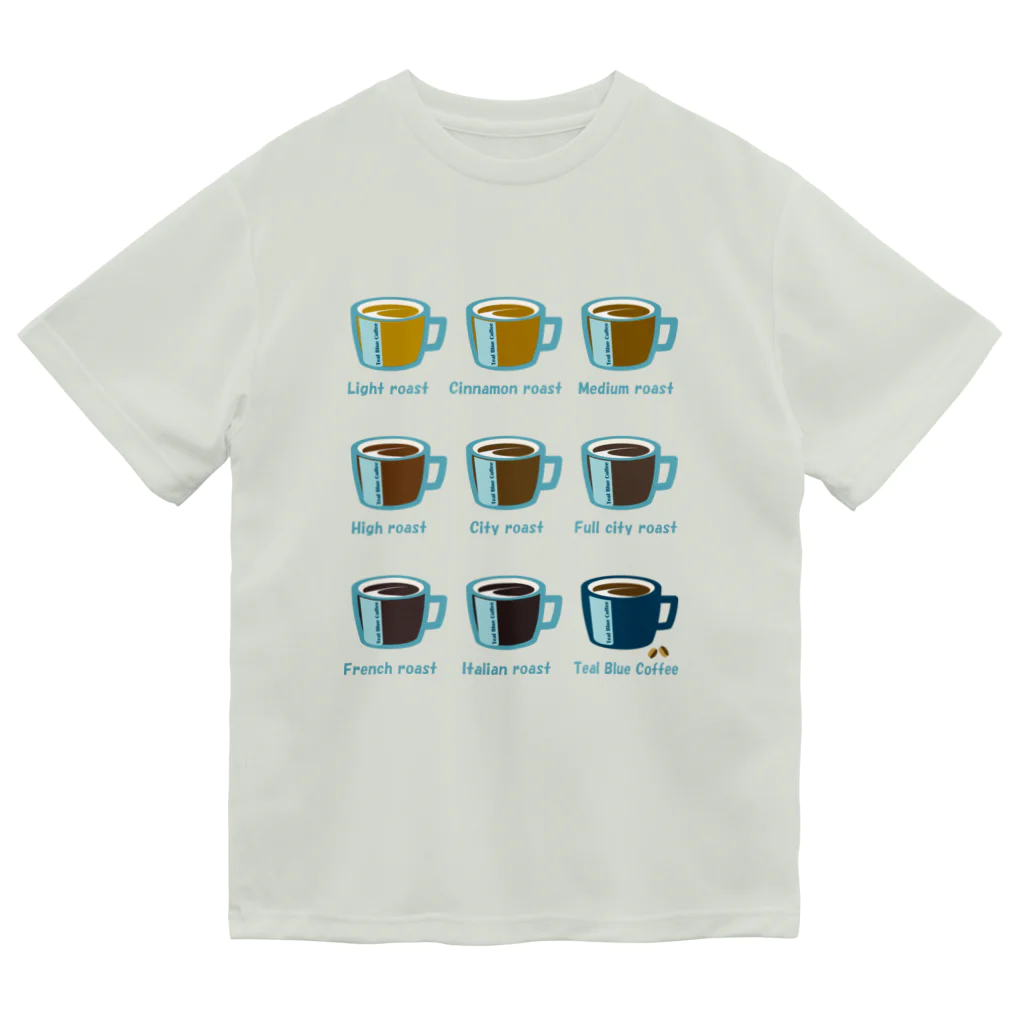 Teal Blue CoffeeのRoasted coffee ドライTシャツ