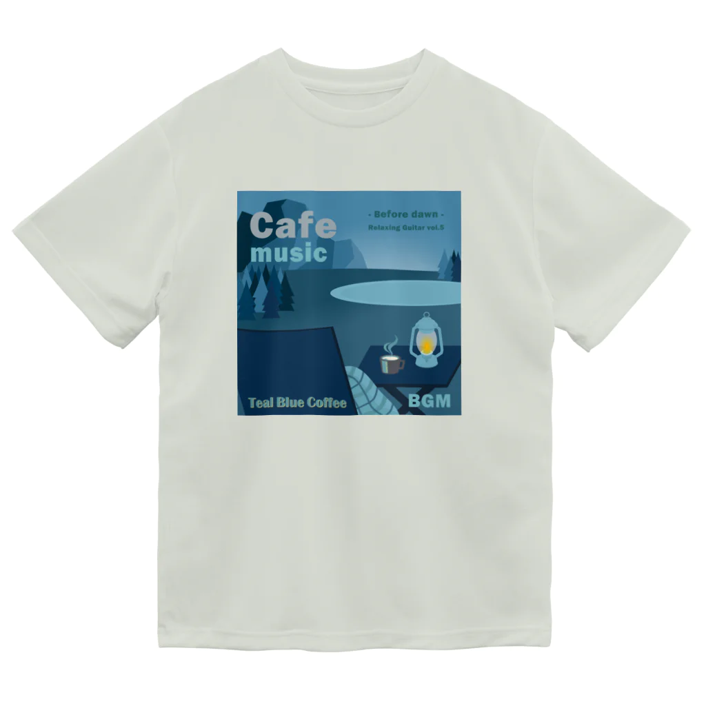 Teal Blue CoffeeのCafe music - Before dawn - Dry T-Shirt