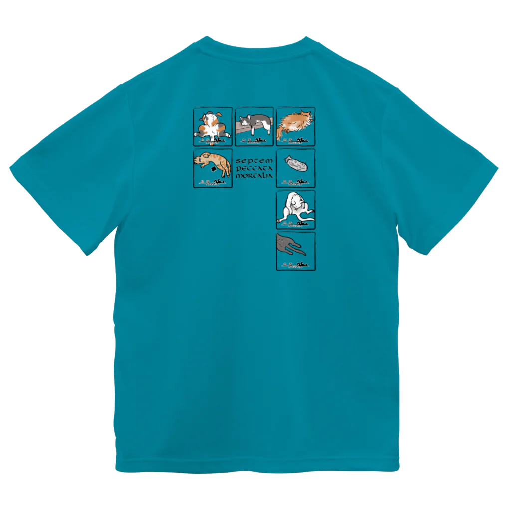 焦豆堂の七つの大罪（猫）カラー版 Dry T-Shirt