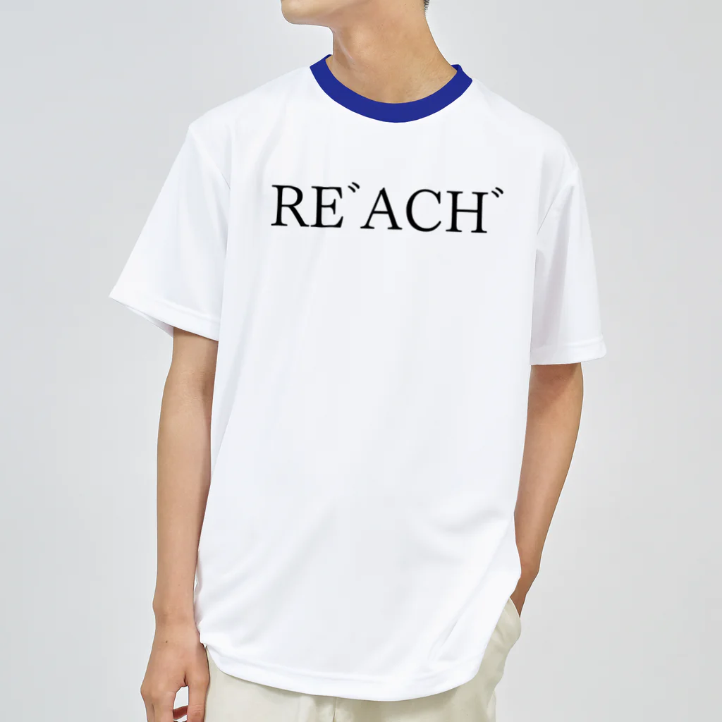 何屋未来 / なにやみらいのREﾞACHﾞ 黒文字 ドライTシャツ