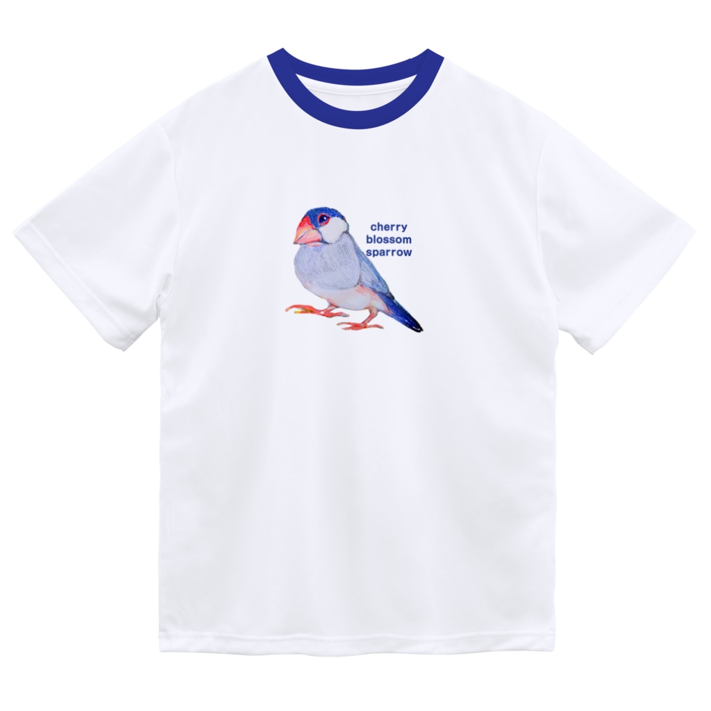 harupink🌸ペット似顔絵illustの水彩な文鳥様 Dry T-Shirt