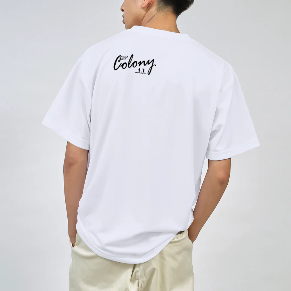 SUP-ColonyのSUP Colony Dry Tee Blackロゴ ドライTシャツ