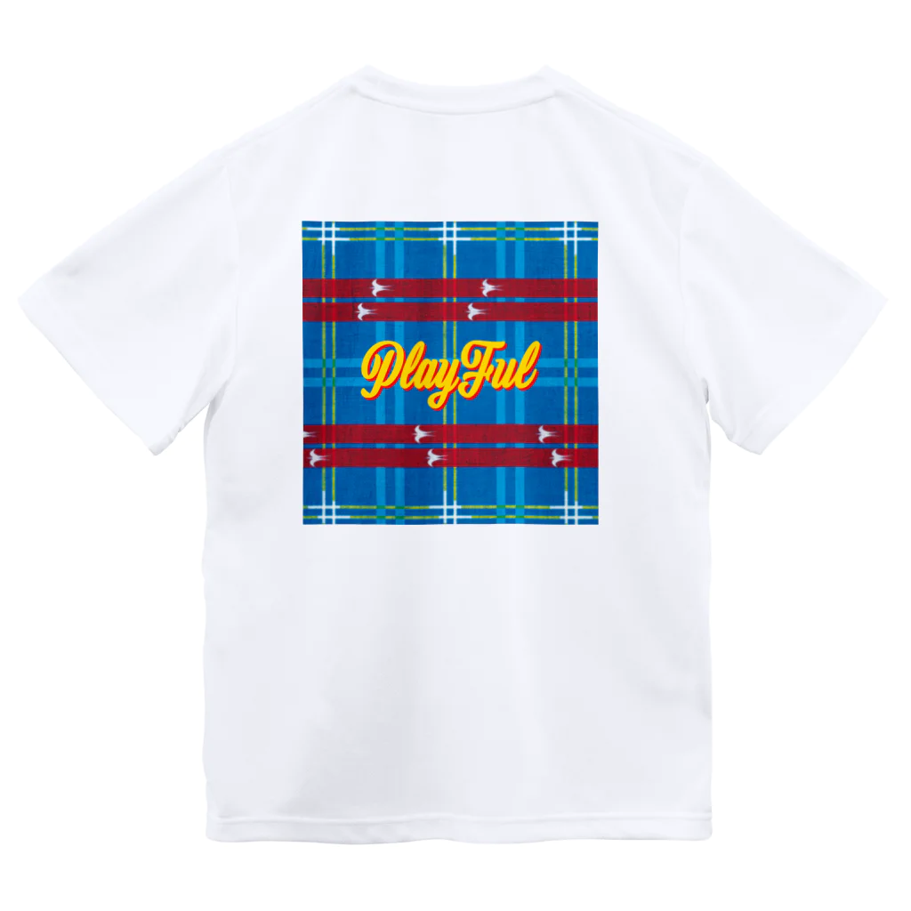 PLAYFULの琉球絣 ドライTシャツ