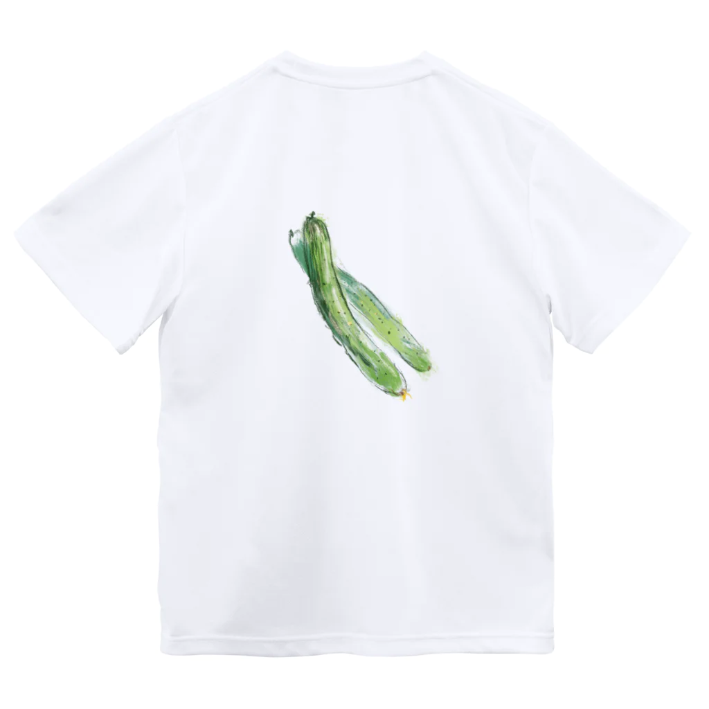 akane_art（茜音工房）のベジタブルT（キュウリ） Dry T-Shirt