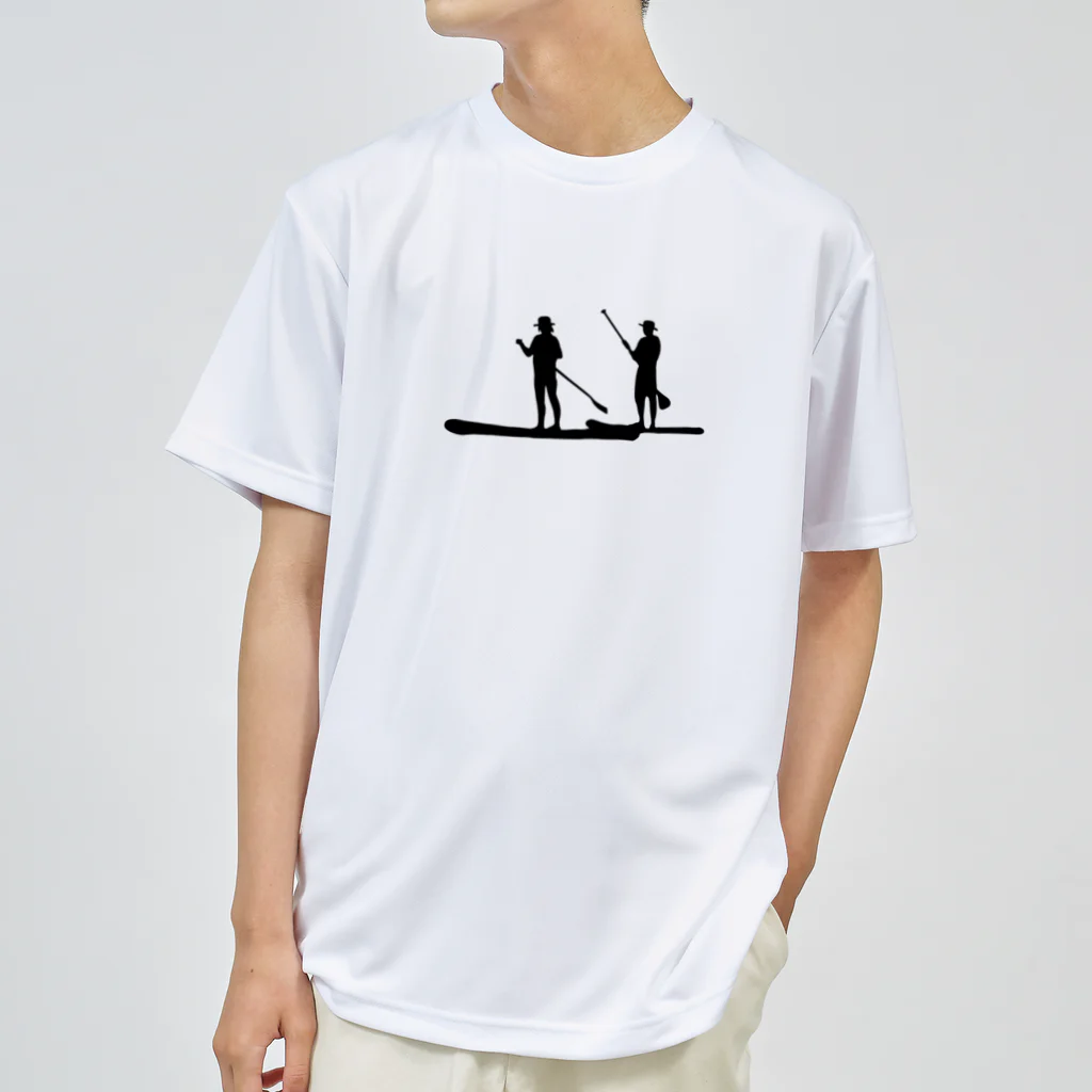 SUP-ColonyのSUP Colony Dry Tee Blackロゴ ドライTシャツ