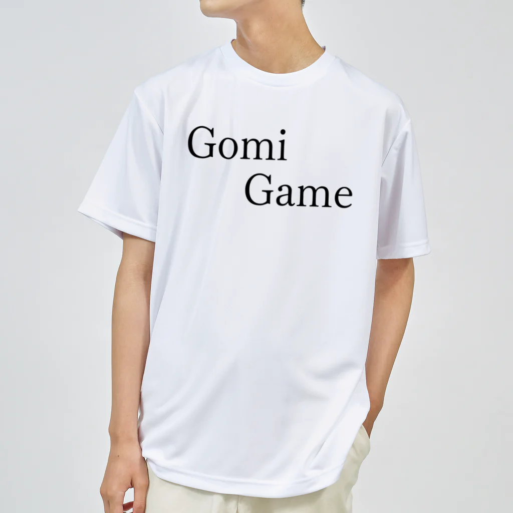 何屋未来 / なにやみらいのGomiGame 黒文字 Dry T-Shirt