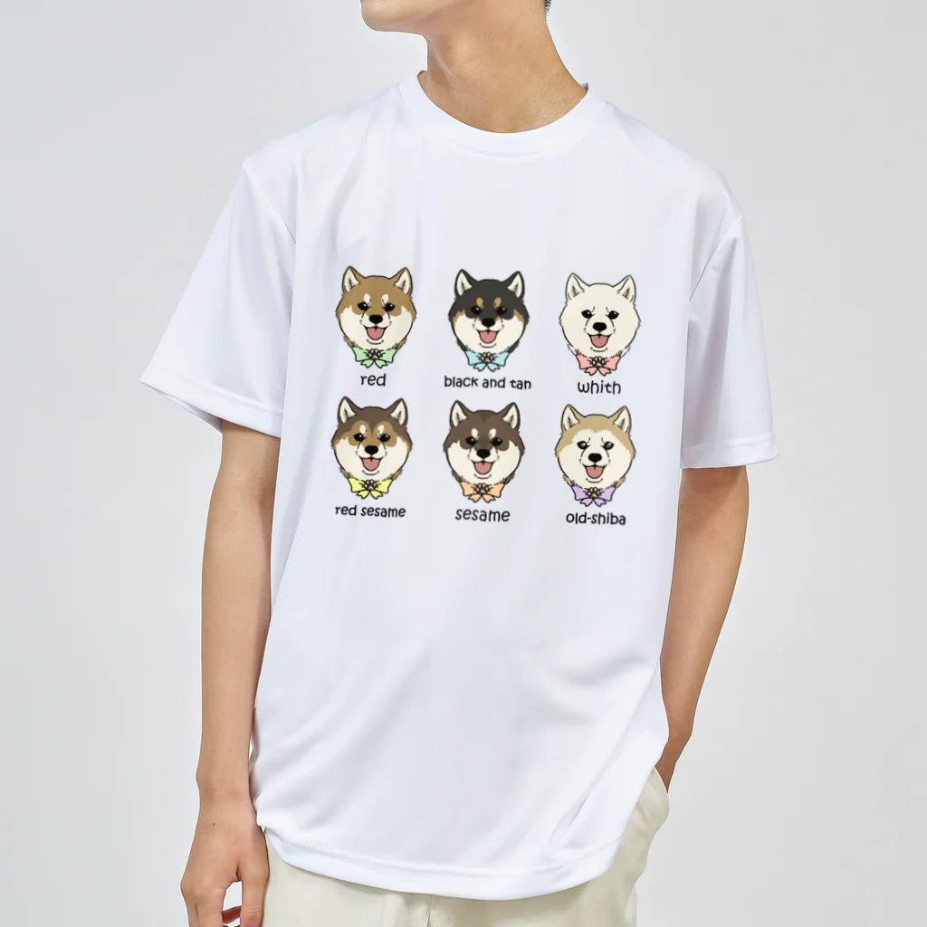 豆つぶのshiba-inu fanciers(集合) ドライTシャツ