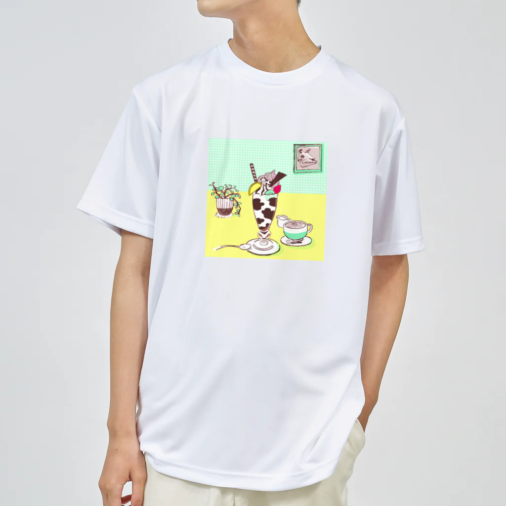 KIWISUKIのチョコミルク牛パフェ ドライTシャツ