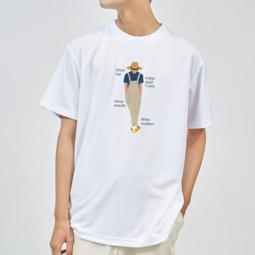 キッズモード某の麦わらの青年にアイテムロゴをそえて Dry T-Shirt