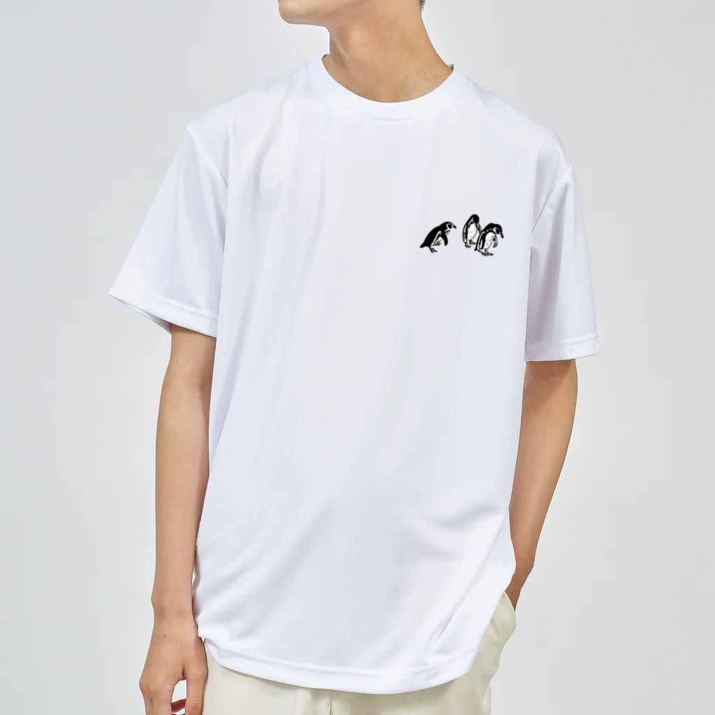 トリカゴのペンギンのTシャツ(ワンポイント) ドライTシャツ