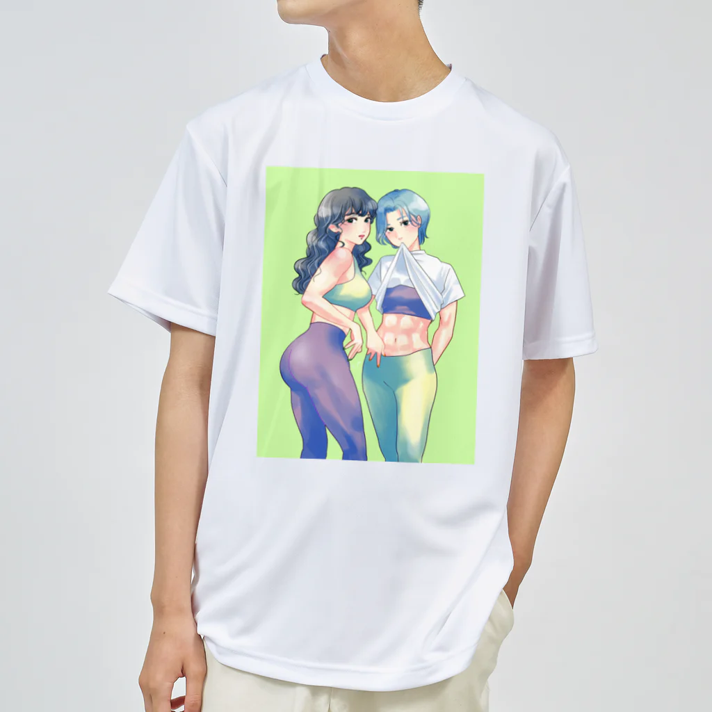 Y.A.E.Cの筋肉女子ちゃん ドライTシャツ