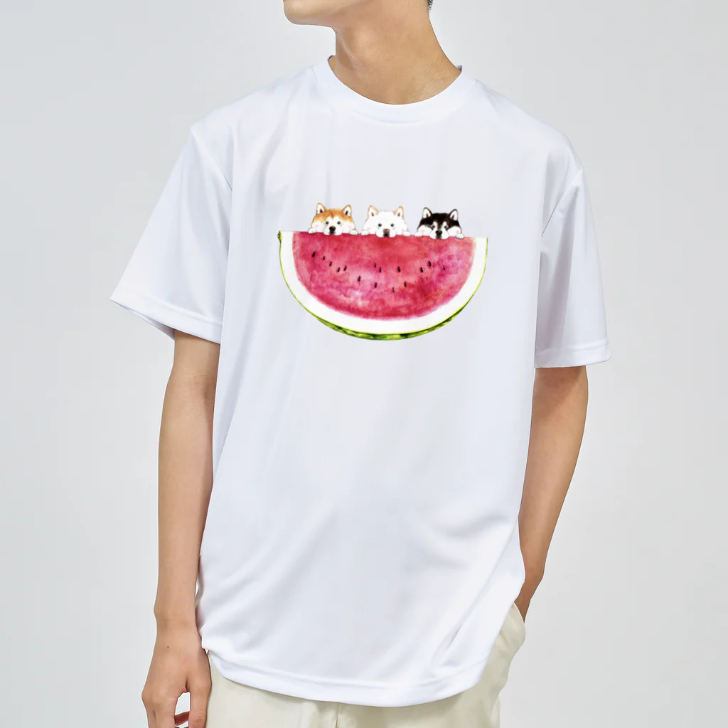 wankorosobaのスイカTシャツ（ドライ） Dry T-Shirt