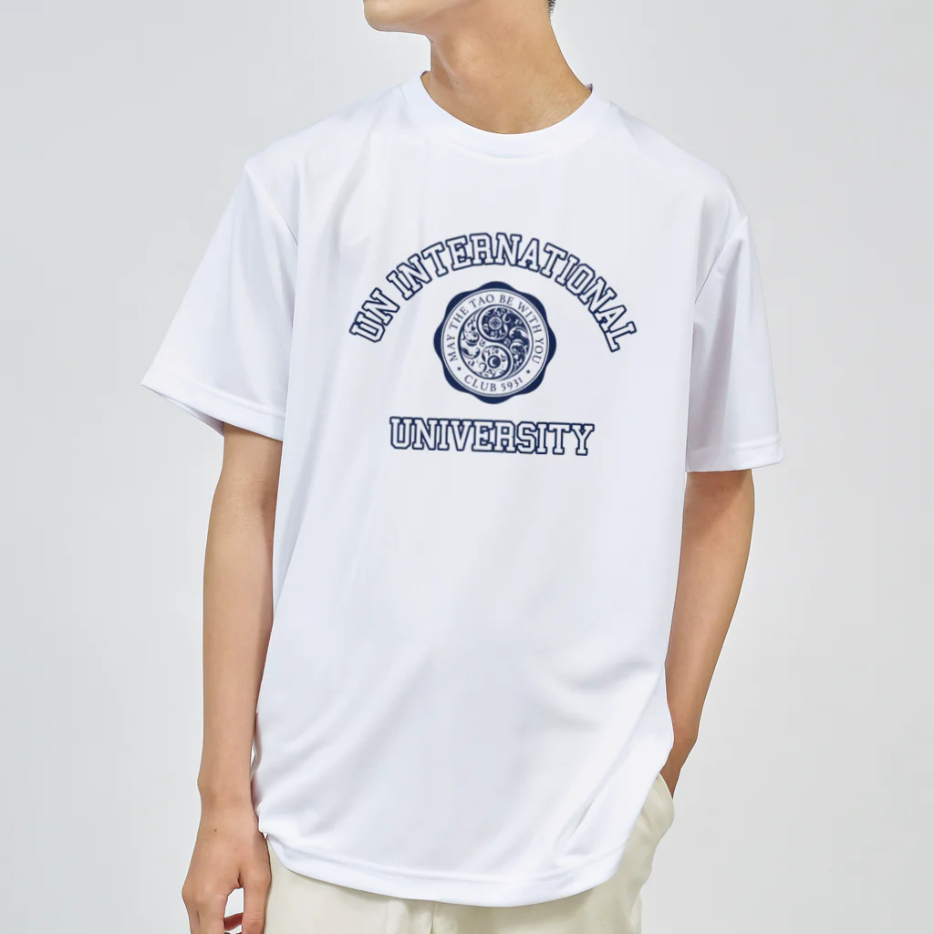 【SEVA】 （雲黒斎 公式ショップ ）のUN INTERNATIONAL UNIVERSITY （NAVY PRINT） ドライTシャツ