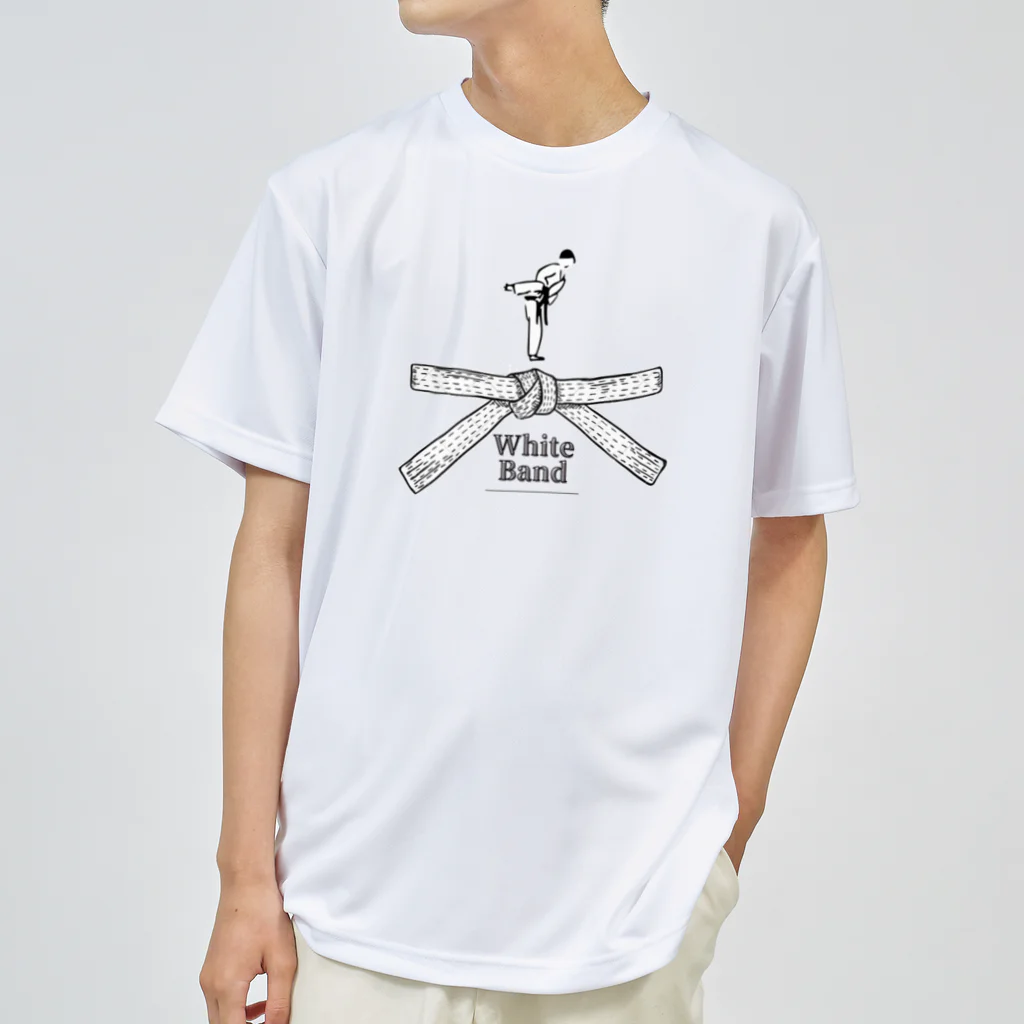たいちゃん社長(物流とマッスルアップ熊本の押忍で在りたい人)のWhite Bund(白帯) Dry T-Shirt