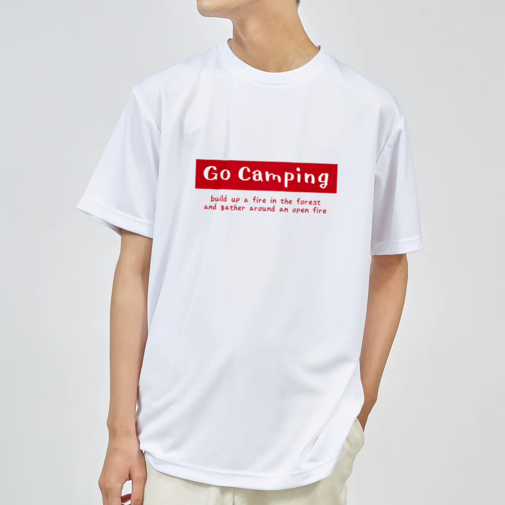 go campingのGo Camping（red） ドライTシャツ